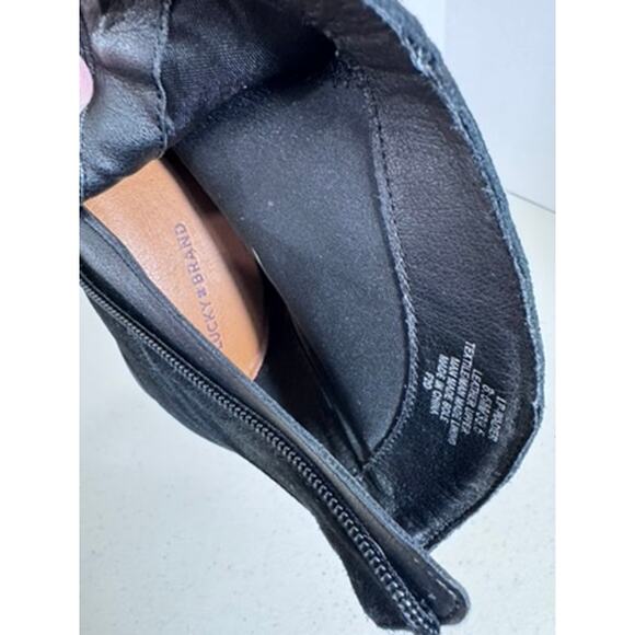 NWT!! "LUCKY BRAND" SZ 8.5 Women's Blk Sued Ankle Boots Side Zipper Classy Work - Picture 10 of 12
